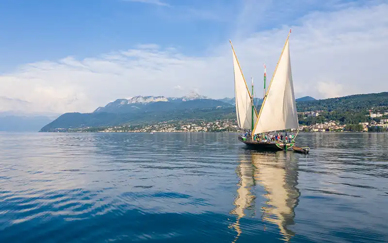 paysage voilier lac Léman Haute Savoie